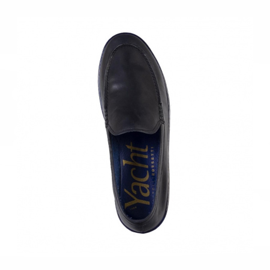 copy of FRATELLI ROSSETTI moccasin Yacht in blue deer leather