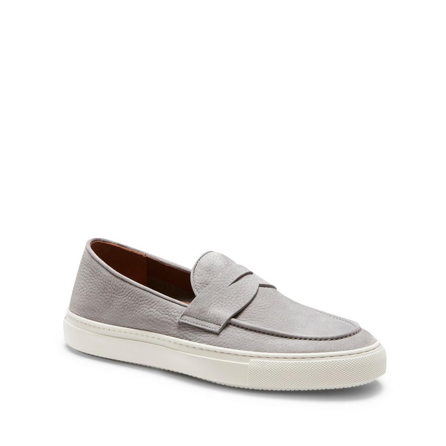 FRATELLI ROSSETTI mocassino hobo sport in pelle grigio