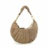 Campomaggi Luna medium pleated shoulder bag in ice leather