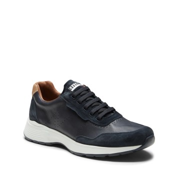 FRATELLI ROSSETTI Men's leather and suede sneakers navy