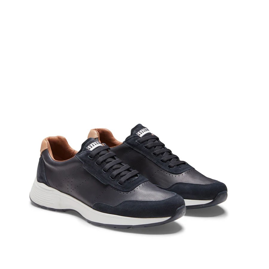FRATELLI ROSSETTI Men's leather and suede sneakers navy