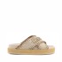Mou Criss-cross sandal metal stitching Calk