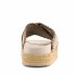 Mou Criss-cross sandal metal stitching Calk