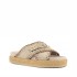 Mou Criss-cross sandal metal stitching Calk