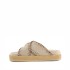 Mou Criss-cross sandal metal stitching Calk