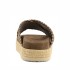 Mou Criss-cross sandal metal stitching Nut Brown Pink Sand