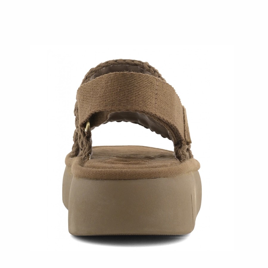 Mou Bounce sandal monochrome Nut Brown Pink Sand