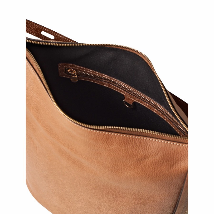 Borbonese medium bucket bag Prive leather Radica
