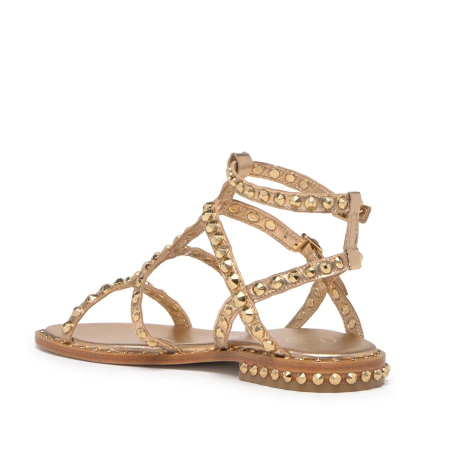 Ash PRECIOUSWomen's Sandal Bands Studs Platinum/Gold