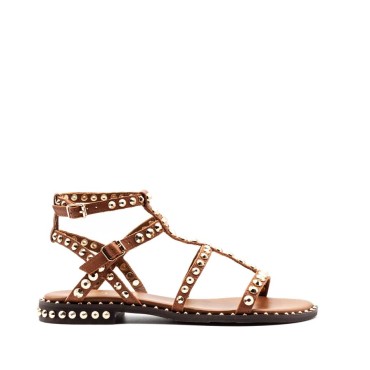 Ash PRECIOUSWomen's Sandal Bands Studs cuoi/Gold
