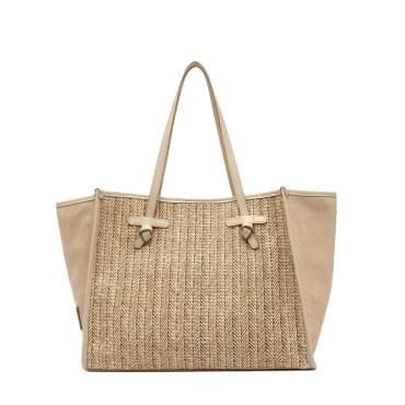Gianni Chiarini MARCELLA Raffia Shoulder Bag