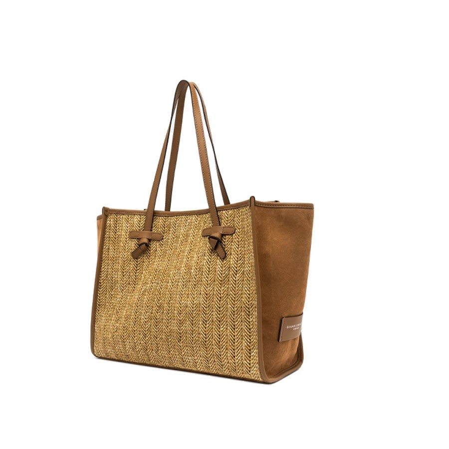 Gianni Chiarini MARCELLA Raffia Shoulder Bag