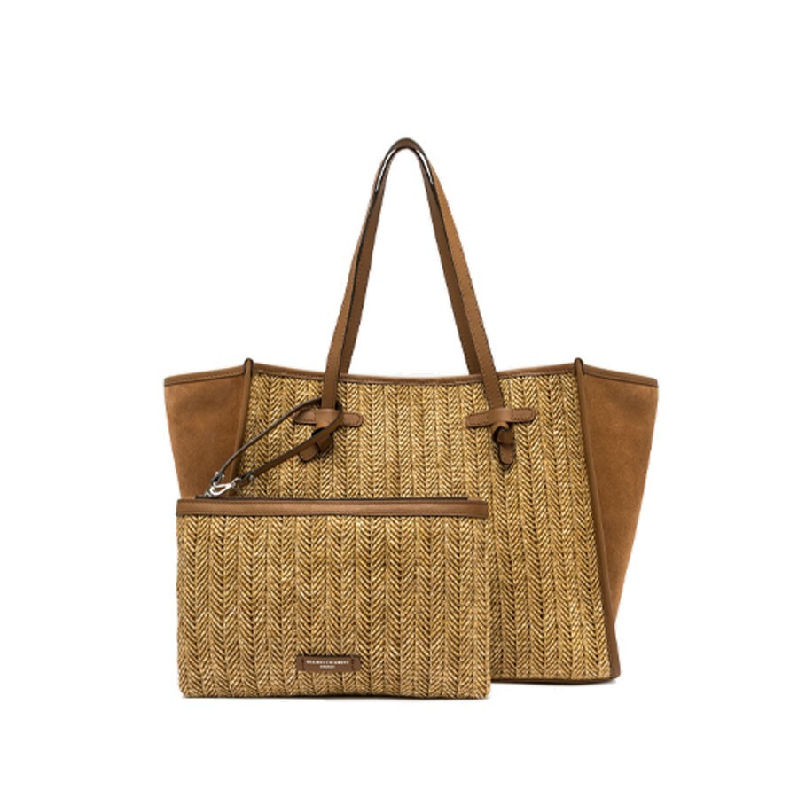 Gianni Chiarini MARCELLA Raffia Shoulder Bag