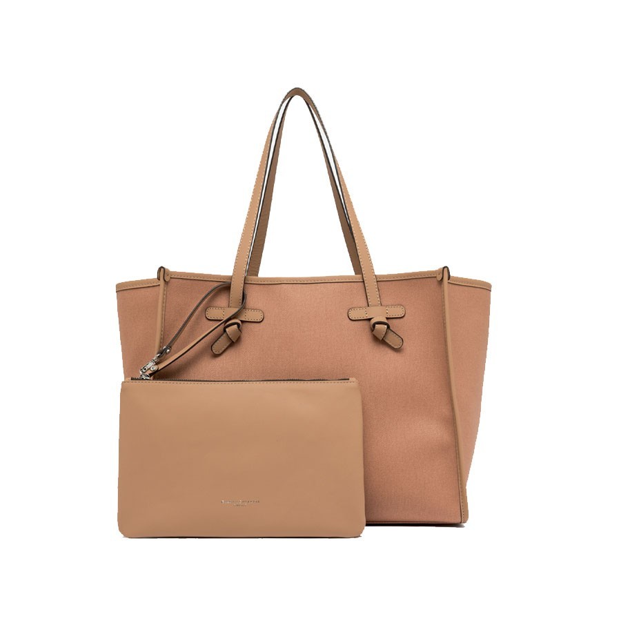 Gianni chiarini Borsa a spalla MARCELLA in tessuto  blush-panna-clay