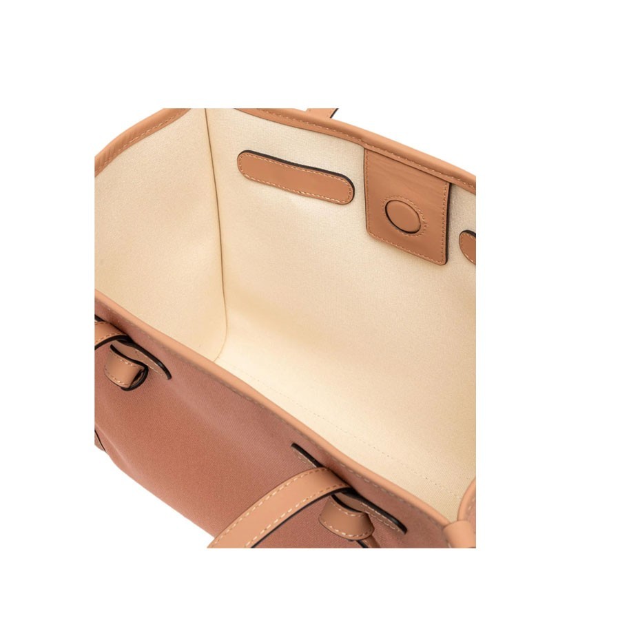 Gianni chiarini MARCELLA medium shoulder bag in blush-panna-clay fabric