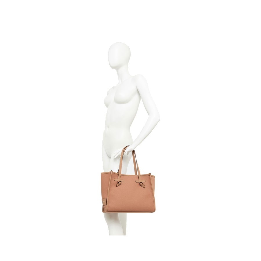 Gianni chiarini Borsa a spalla MARCELLA  media in tessuto  blush-panna-clay