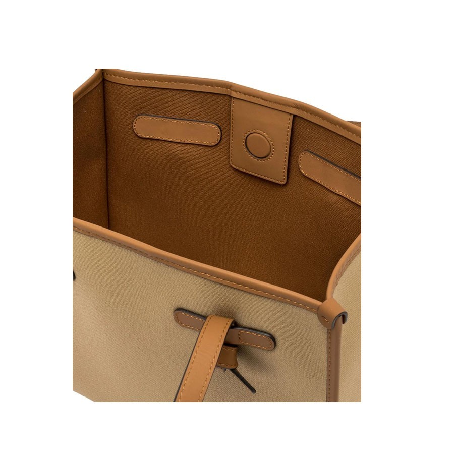 Gianni chiarini MARCELLA medium shoulder bag in blush-panna-clay fabric