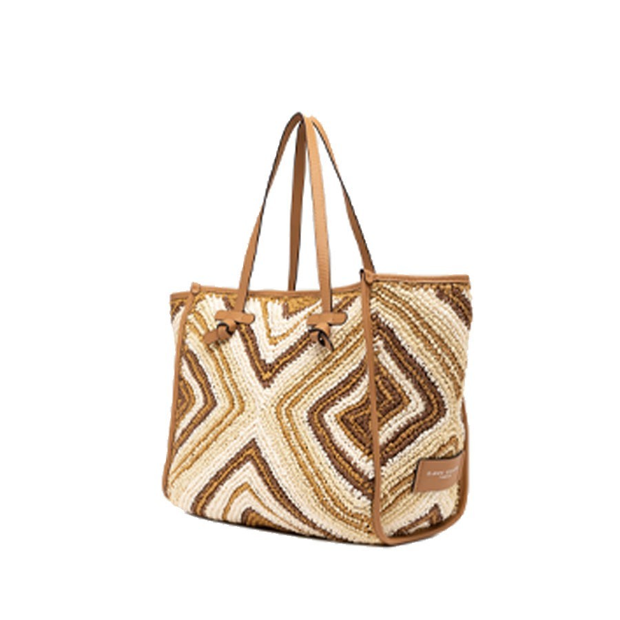 Gianni chiarini Borsa a spalla MARCELLA  in raffia var. cuoio