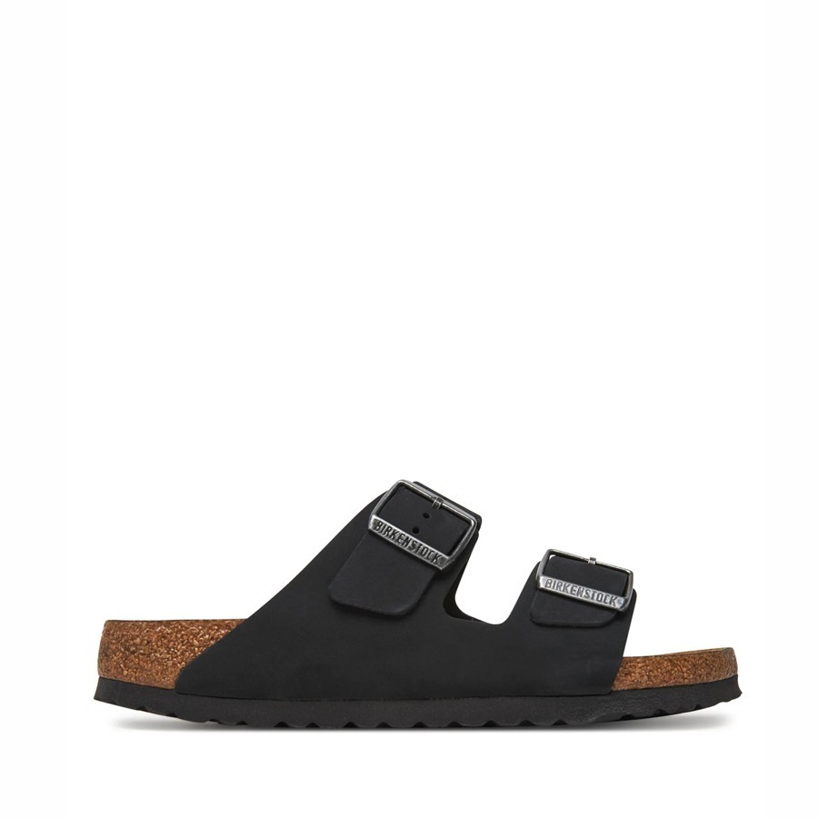 Birkenstock Arizona SFB women's sandal, black slides