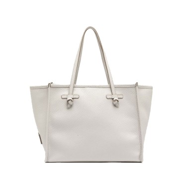 Gianni chiarini MARCELLA medium shoulder bag in blush-panna-clay fabric