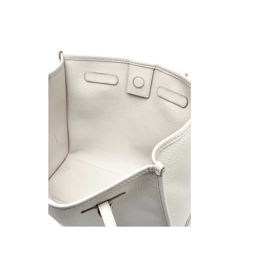 Gianni chiarini MARCELLA medium shoulder bag in blush-panna-clay fabric