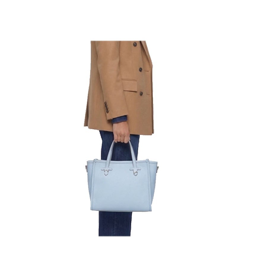 Gianni chiarini MARCELLA medium shoulder bag in blush-panna-clay fabric