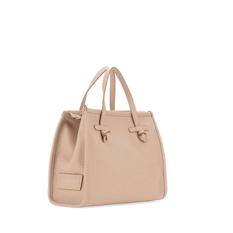 Gianni chiarini MARCELLA medium shoulder bag in blush-panna-clay fabric