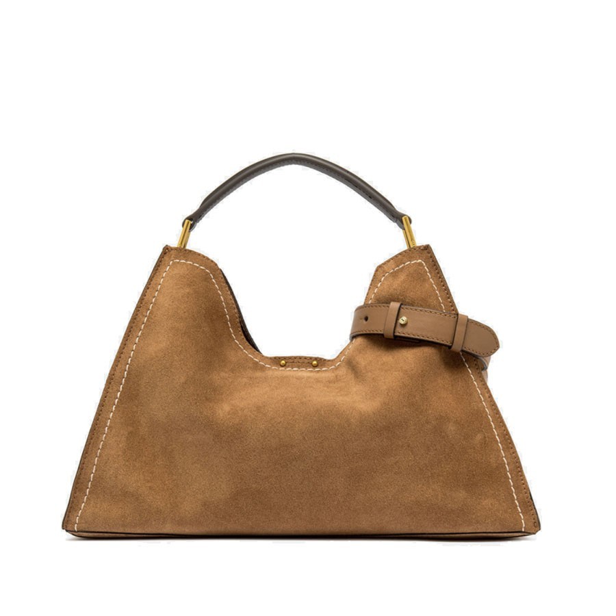 Gianni Chiarini AURORA handbag in caramel suede