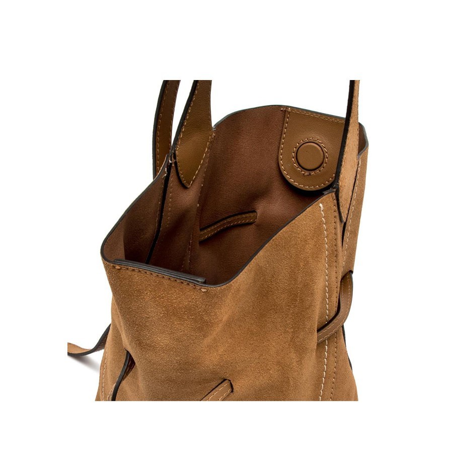 Gianni Chiarini SIENNA caramel suede bucket