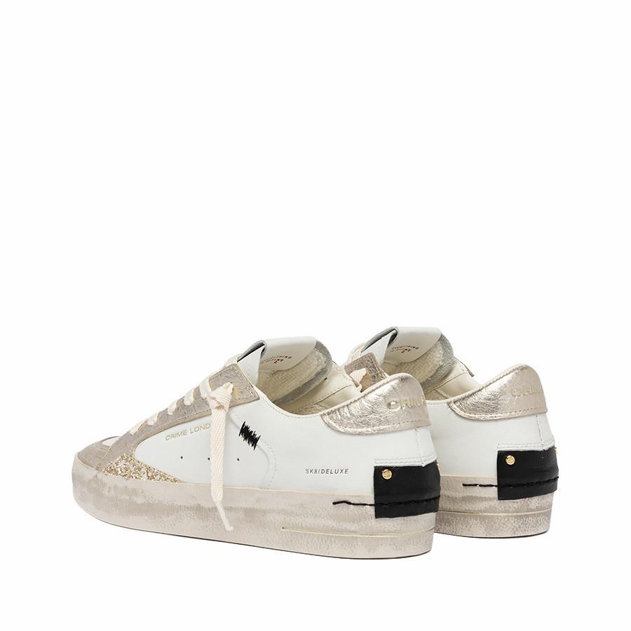 Crime London sneakers donna SK8 Deluxe Platinum Glow