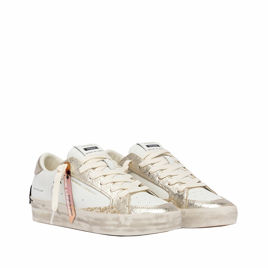 Crime London sneakers donna SK8 Deluxe Platinum Glow