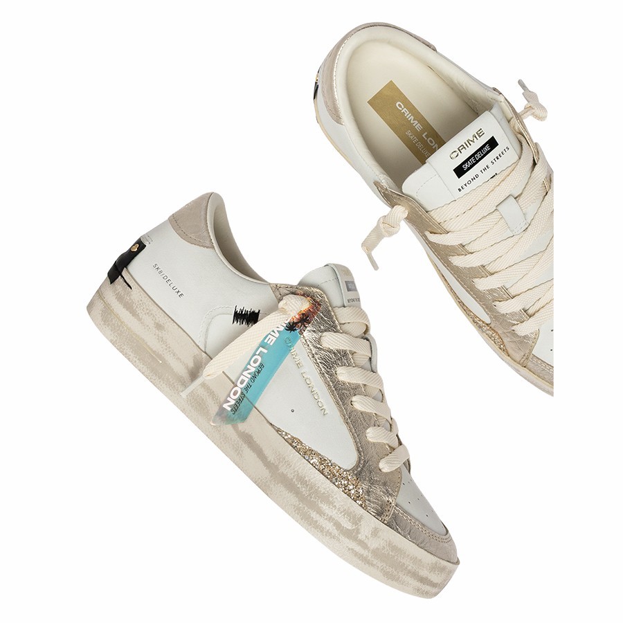 Crime London sneakers donna SK8 Deluxe Platinum Glow
