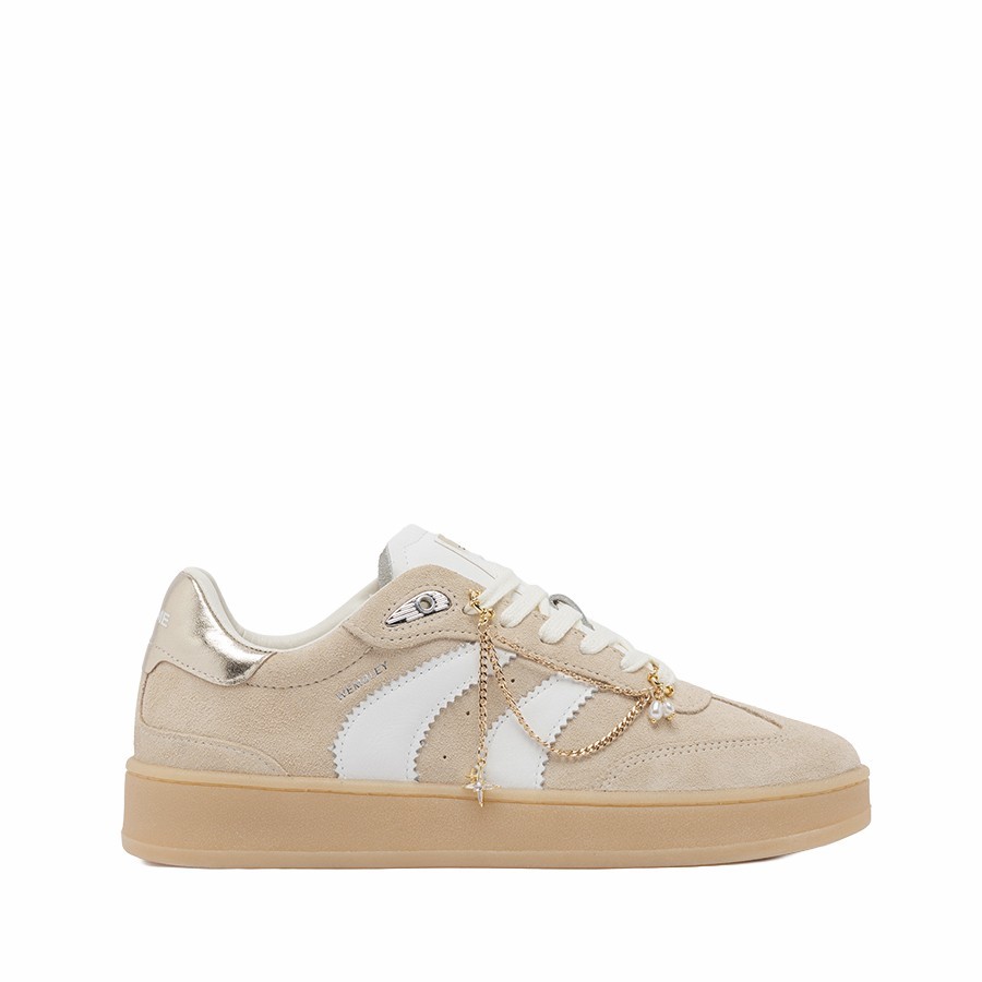 Crime London sneakers donna Wembley Royal Beige