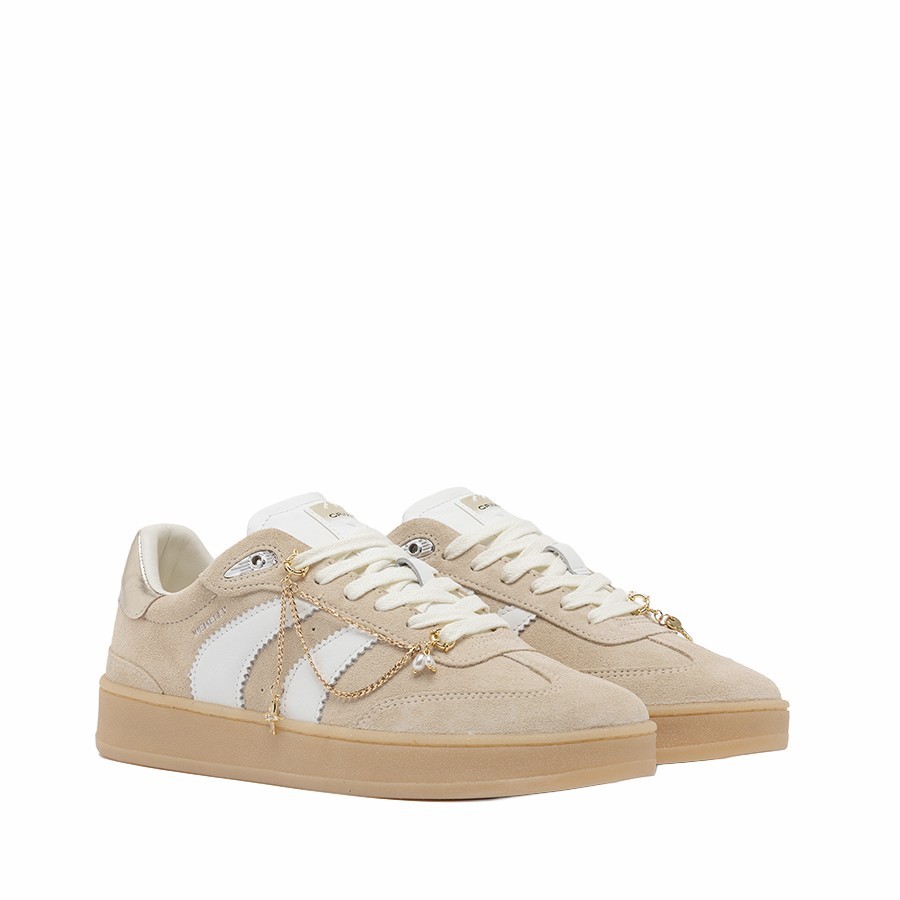 Crime London sneakers donna Wembley Royal Beige