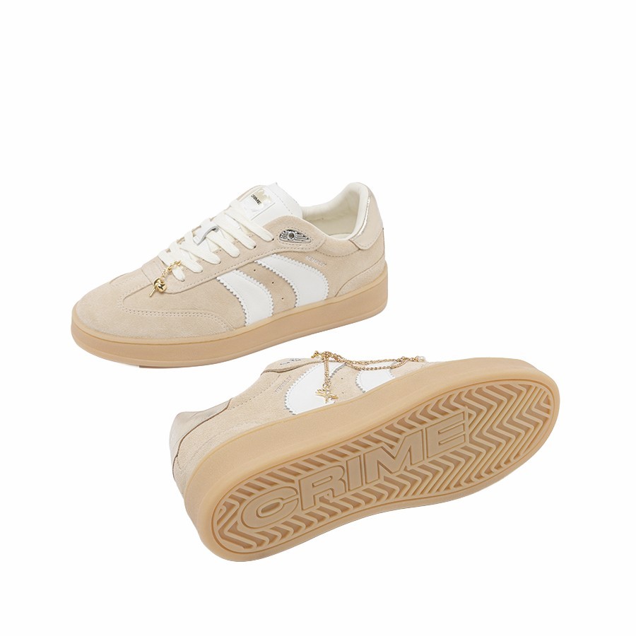 Crime London sneakers donna Wembley Royal Beige