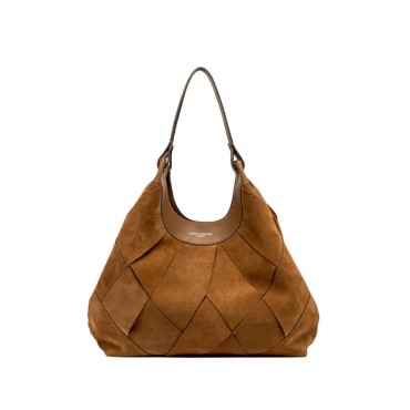 Gianni chiarini Borsa a spalla DUA in camoscio intrecciato