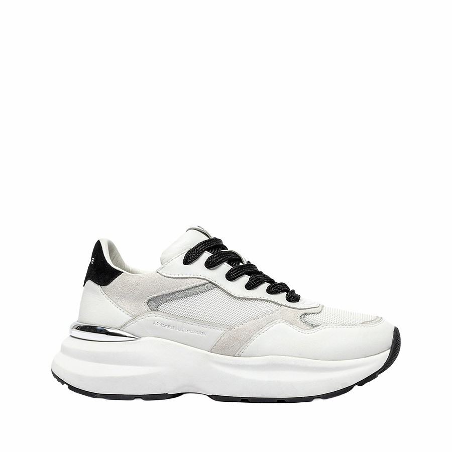 Crime London women's sneakers Faith white black