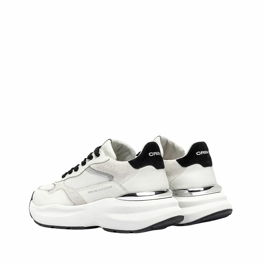 Crime London women's sneakers Faith white black