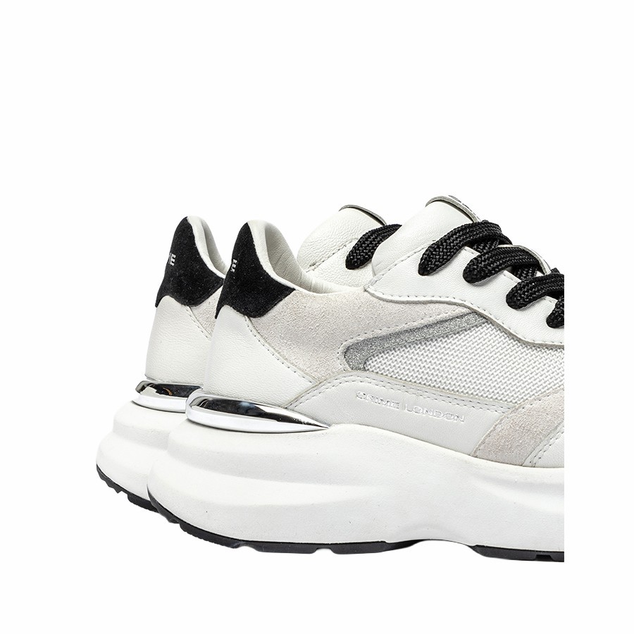 Crime London women's sneakers Faith white black