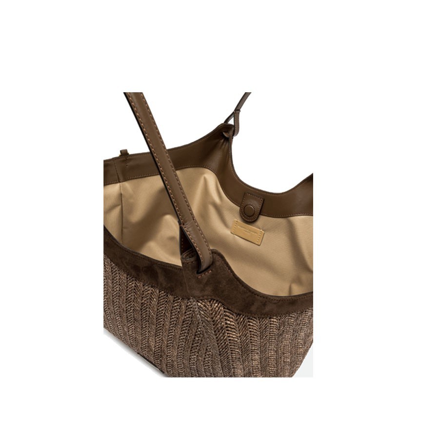 Gianni chiarini DUA shoulder bag in woven straw