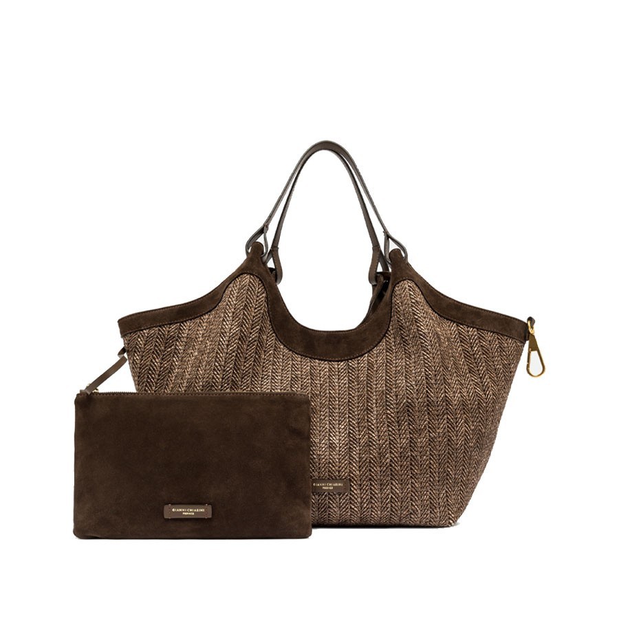 Gianni chiarini DUA shoulder bag in woven straw
