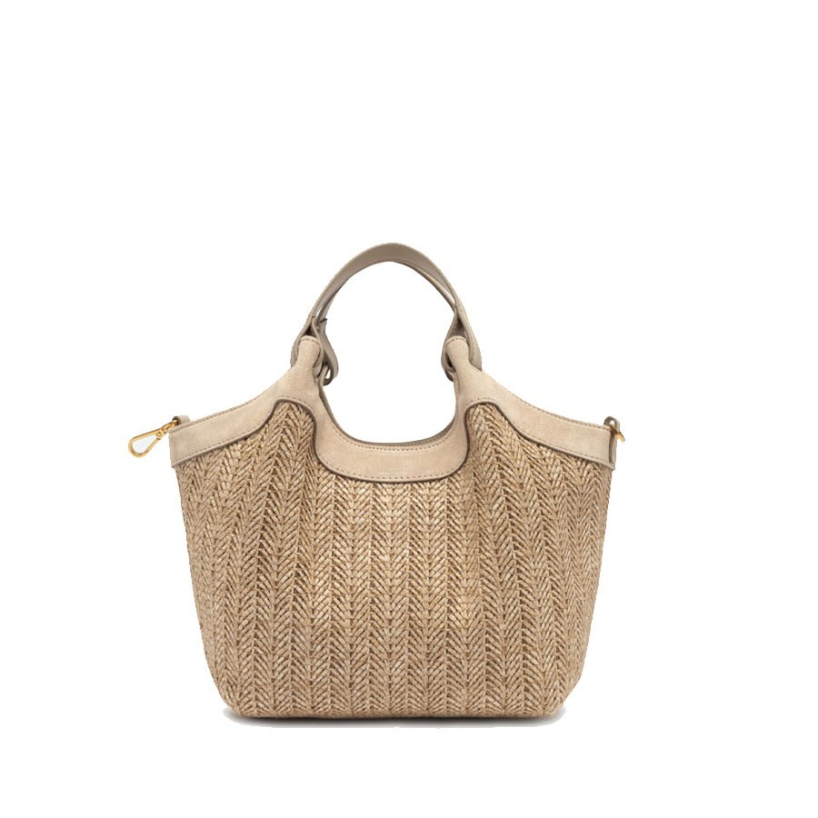 Gianni chiarini Borsa a spalla DUA  small in paglia intrecciata