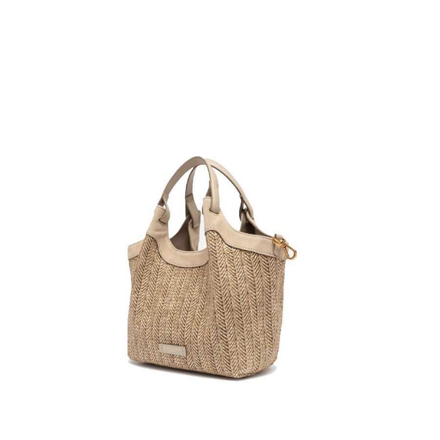 Gianni chiarini Borsa a spalla DUA  small in paglia intrecciata