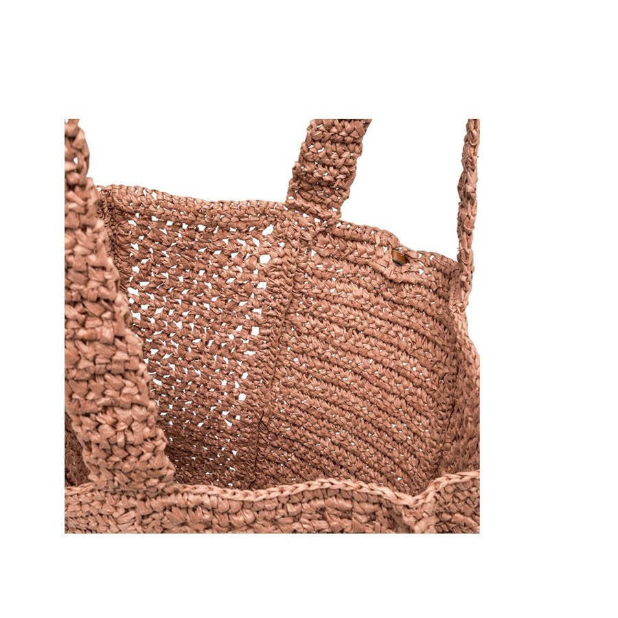 Gianni Chiarini Nefeli straw shoulder shopper