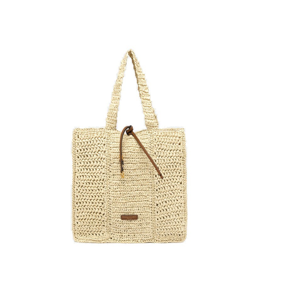 Gianni Chiarini Nefeli straw shoulder shopper