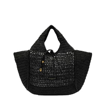 Gianni chiarini NEFELI straw shoulder tote