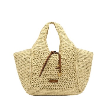 Gianni chiarini NEFELI straw shoulder tote