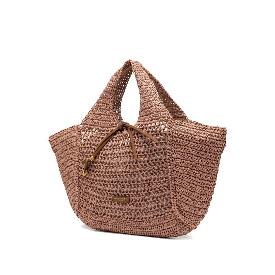 Gianni chiarini NEFELI straw shoulder tote