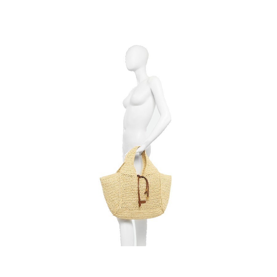 Gianni chiarini NEFELI straw shoulder tote