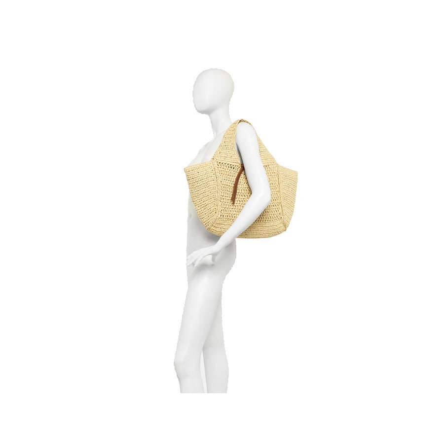 Gianni chiarini NEFELI straw shoulder tote